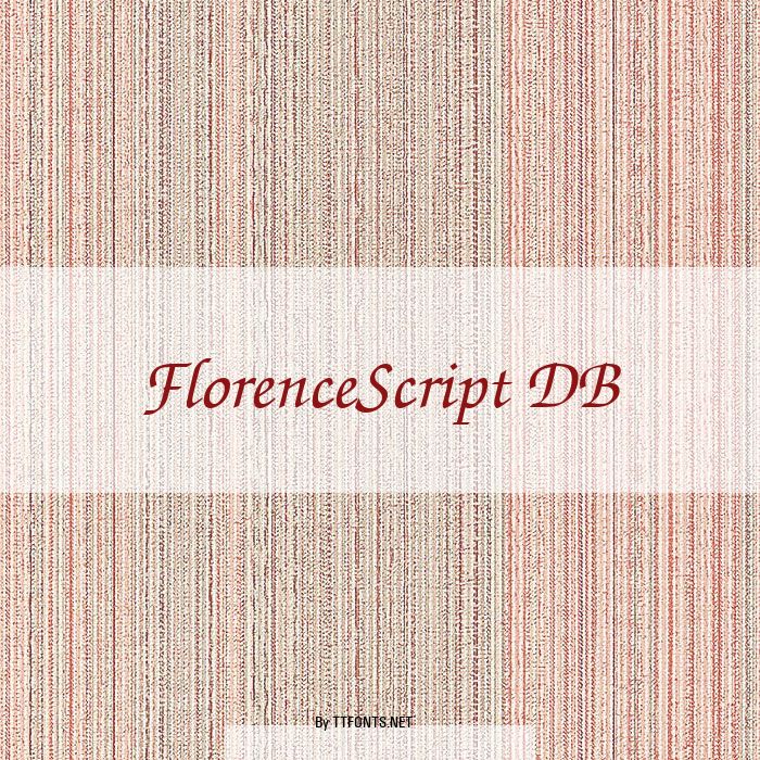 FlorenceScript DB example